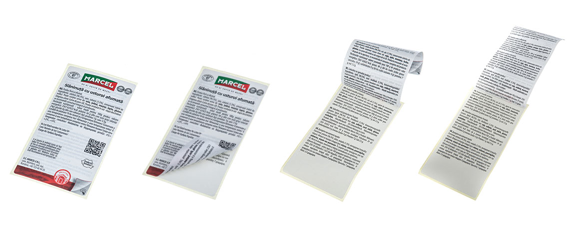 Többoldalas címke | Peel off labels | Rottaprint