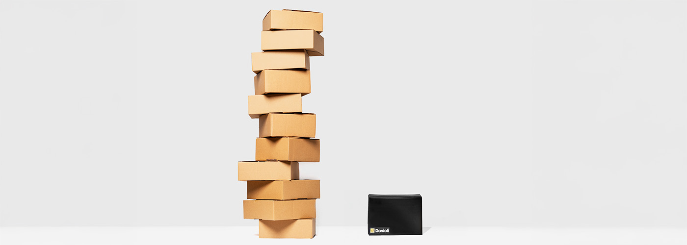 1-Ravioli-vs.-10-Cardboard-Boxes